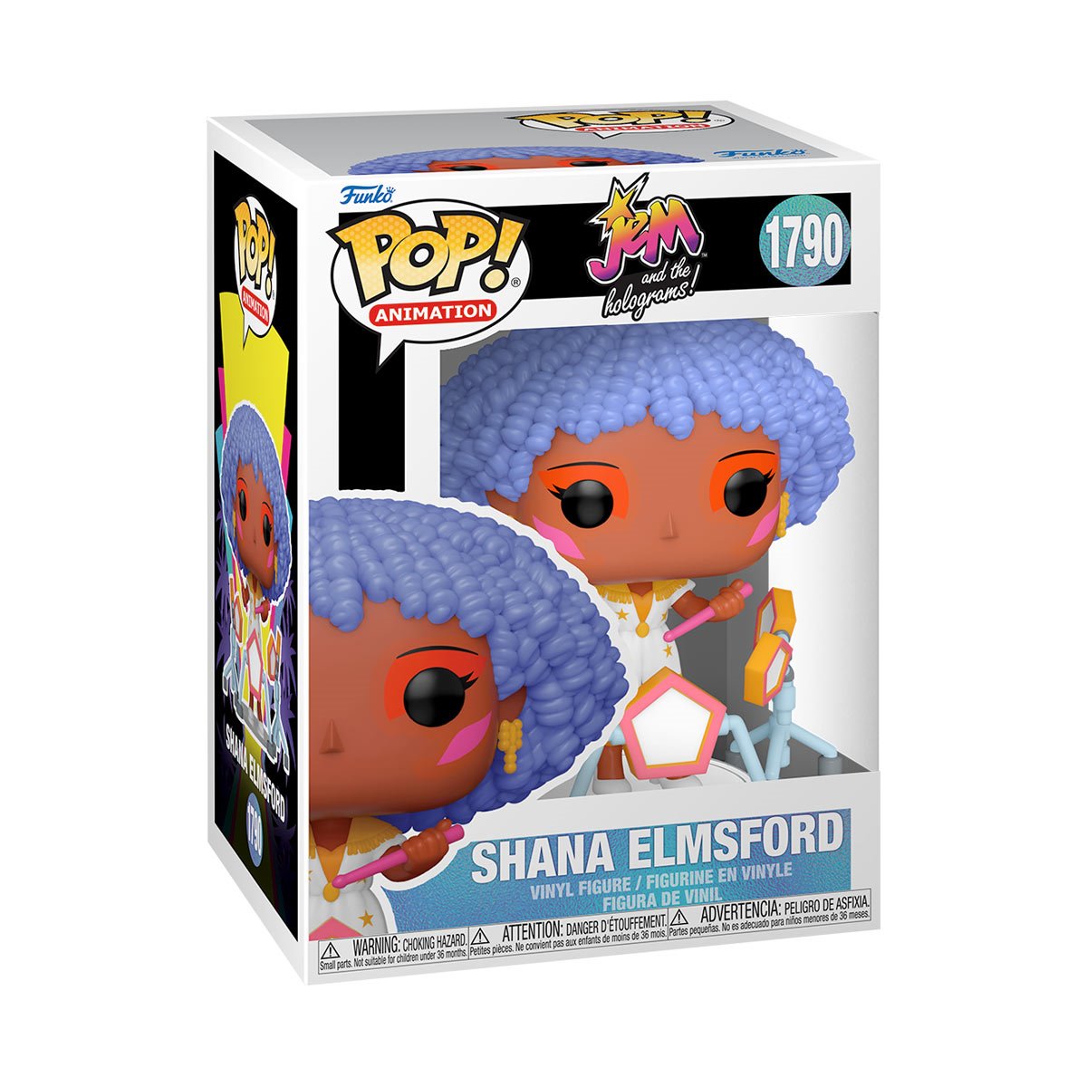 Jem and the Holograms Shana Elmsford Funko Pop! Vinyl Figure #1790 - Collectible Toy for Fans, Gift for Pop Culture Enthusiasts - Perfect for Display, Decor, and Comic Con Events