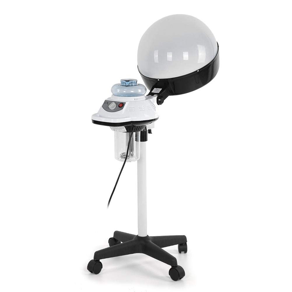 Professional Hooded Hair Steamer for Salon & Home Use - Double Heating System for Deep Conditioning, Coloring & Perming - Portable Rolling Stand for Easy Spa & Styling Sessions