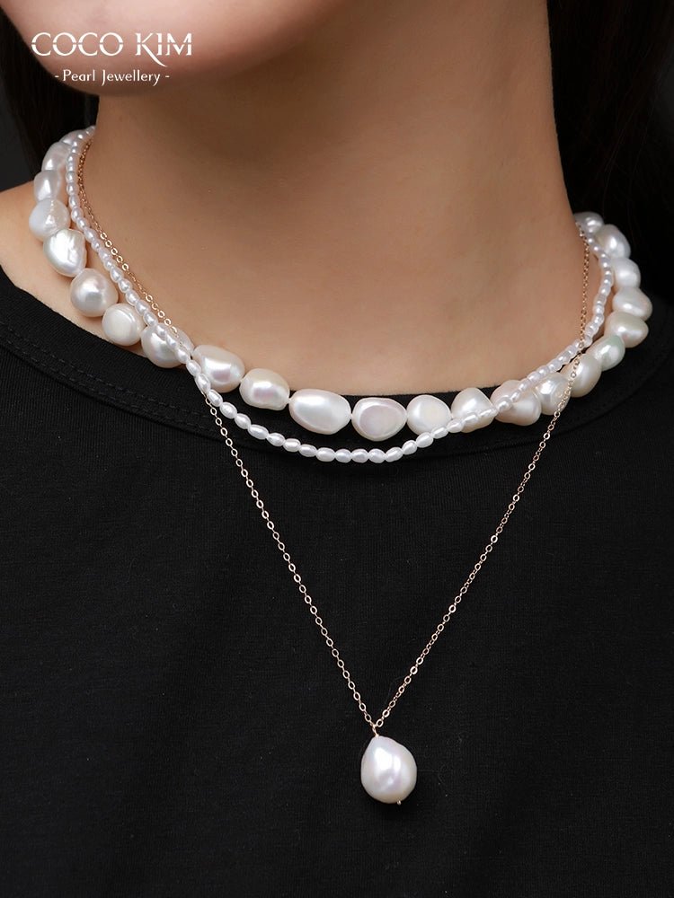 COCOKIM Thousand Faces Series Trio Mixed Necklace Set - Trendy Layered Necklaces for Women - Perfect for Everyday Wear, Date Night & Gift Giving