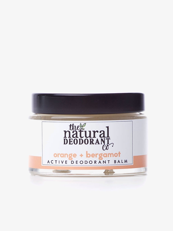 Natural Deodorant for Women & Men - 55g Organic Active Deodorant Balm with Orange & Bergamot Essential Oils - Aluminum-Free, Vegan & Cruelty-Free - Perfect for Gym, Work & Daily Freshness