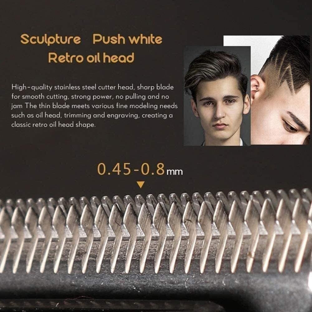 Professional Cordless Hair Clippers for Men - Rechargeable Hair Trimmer & Clipper Kit for Home Barber Styling, Adult Haircut Machine with Precision Blades for Fades, Buzz Cuts & Beard Trimming (Perfect for DIY Grooming & Salon-Quality Haircuts at Home)