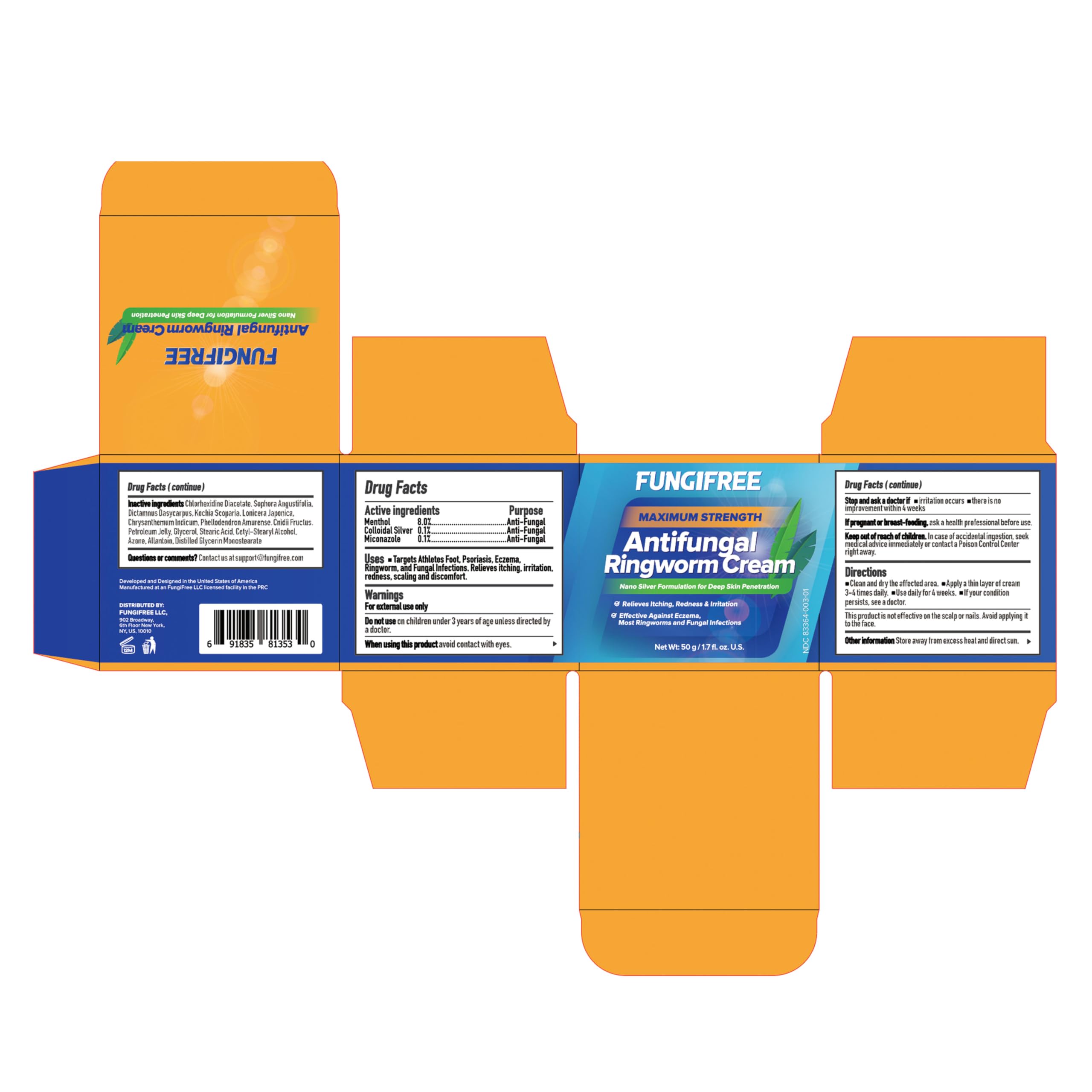 Extra Strength Antifungal Cream for Ringworm, Jock Itch & Athlete's Foot - Fast Itch Relief for Eczema & Psoriasis - Advanced Antifungal Treatment for Skin - 1.7 oz - Perfect for Gym, Sports & Daily Skin Care