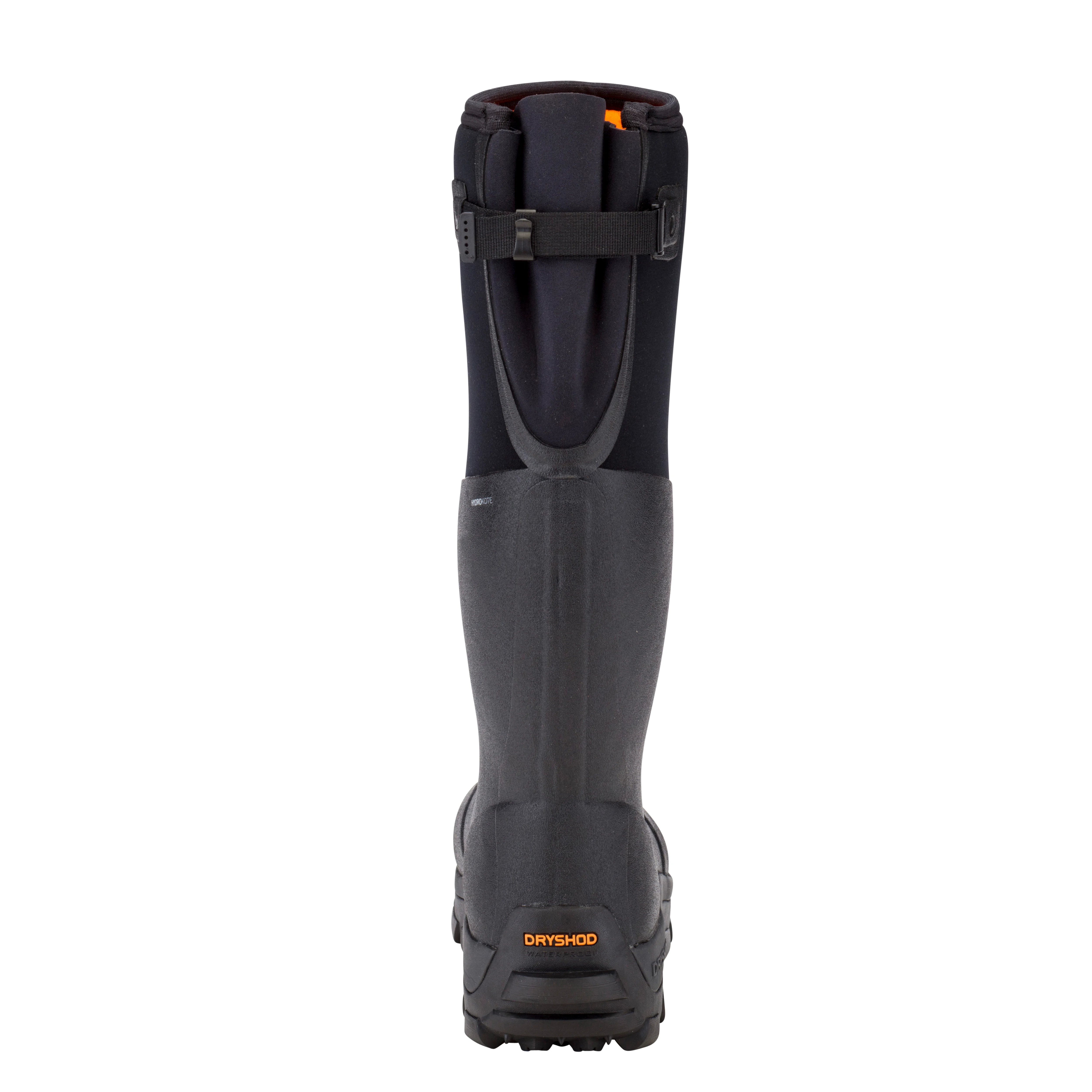 DRYSHOD Haymaker Gusset Boot - Waterproof Work Boots for Men, Slip Resistant Safety Shoes with Steel Toe - Ideal for Construction, Farming & Outdoor Work