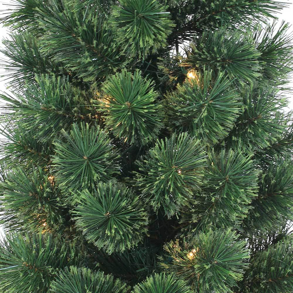 3.5' Pre-Lit Artificial Potted Foyer Tree with Mixed Cashmere - Perfect for Home Decor, Entryway, Living Room, and Holiday Decorations