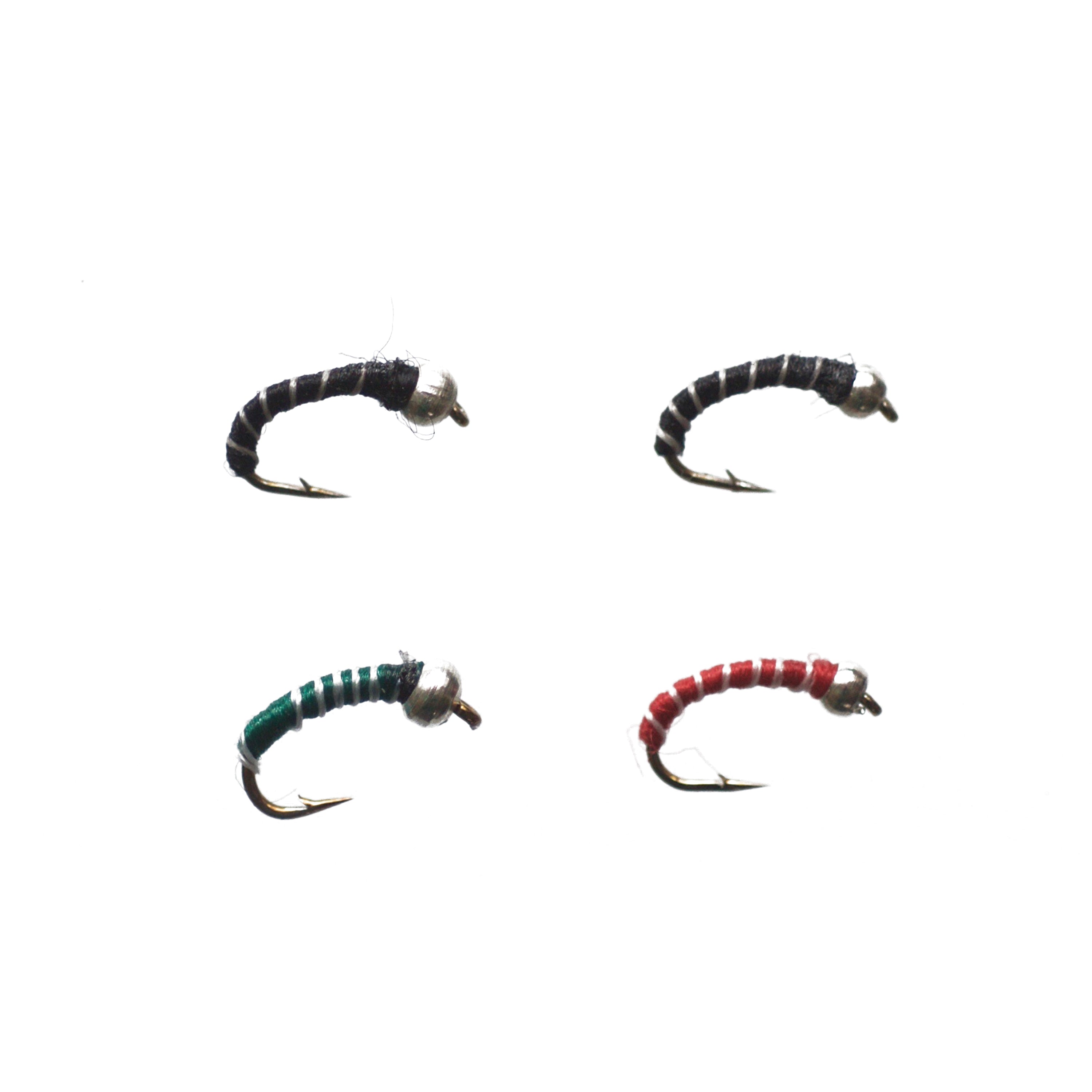 Premium Zebra Midge Fly Fishing Flies - Size 1 - Perfect for Trout & Panfish - Ideal for Nymphing in Rivers & Streams