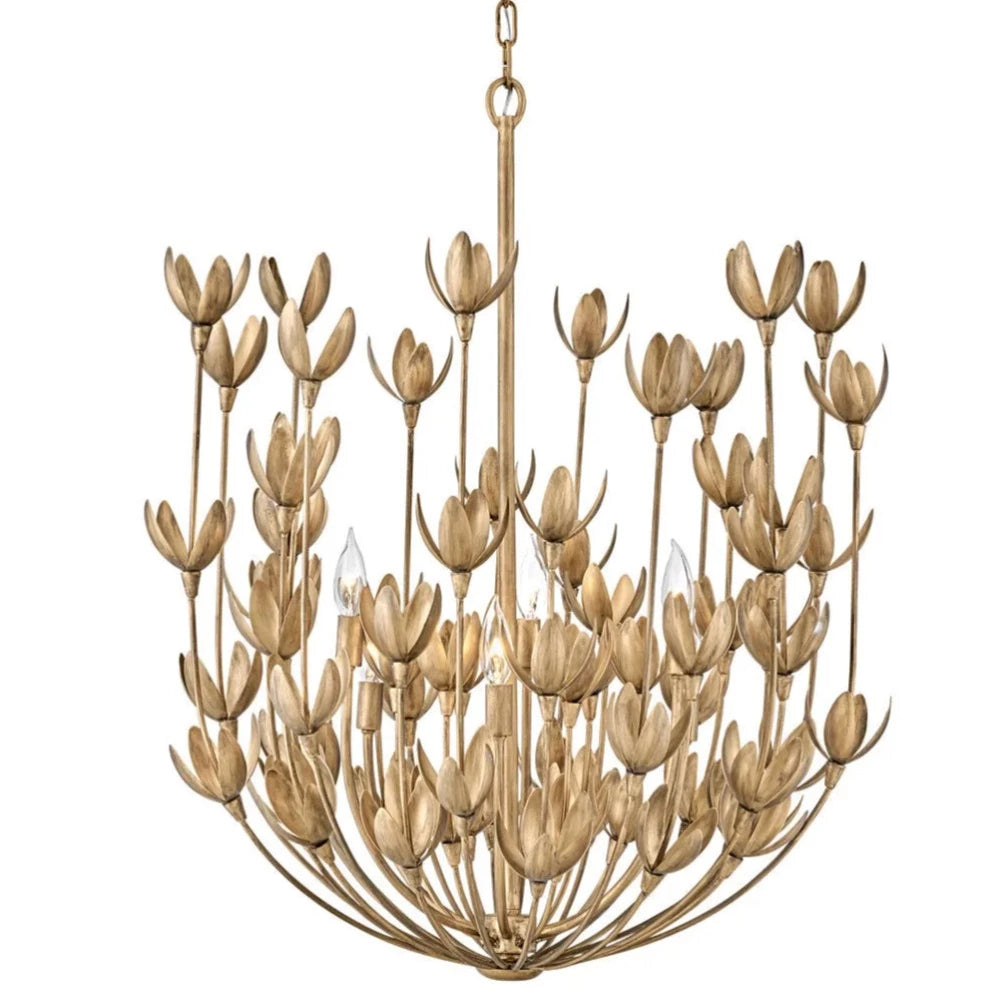 Elegant Magnolia Multi-Tier Chandelier - Modern Crystal Ceiling Light Fixture for Dining Room, Living Room & Bedroom Decor