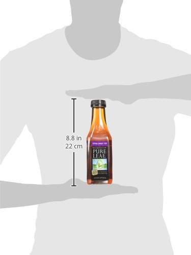 Pure Leaf Extra Sweet Iced Tea, 18.5 oz Bottles - Refreshing Sweet Tea for Summer Picnics, BBQs & Office Breaks