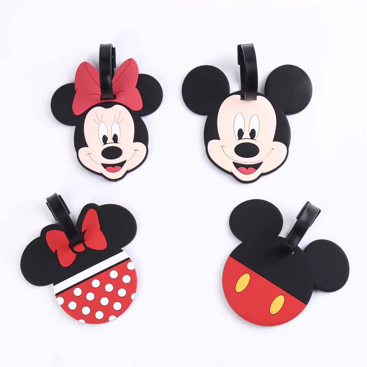 4 Pack Cute Silicone Luggage Tags - Durable Travel ID Labels for Suitcases, Backpacks & Bags | Perfect for Airports, Cruises & Business Trips
