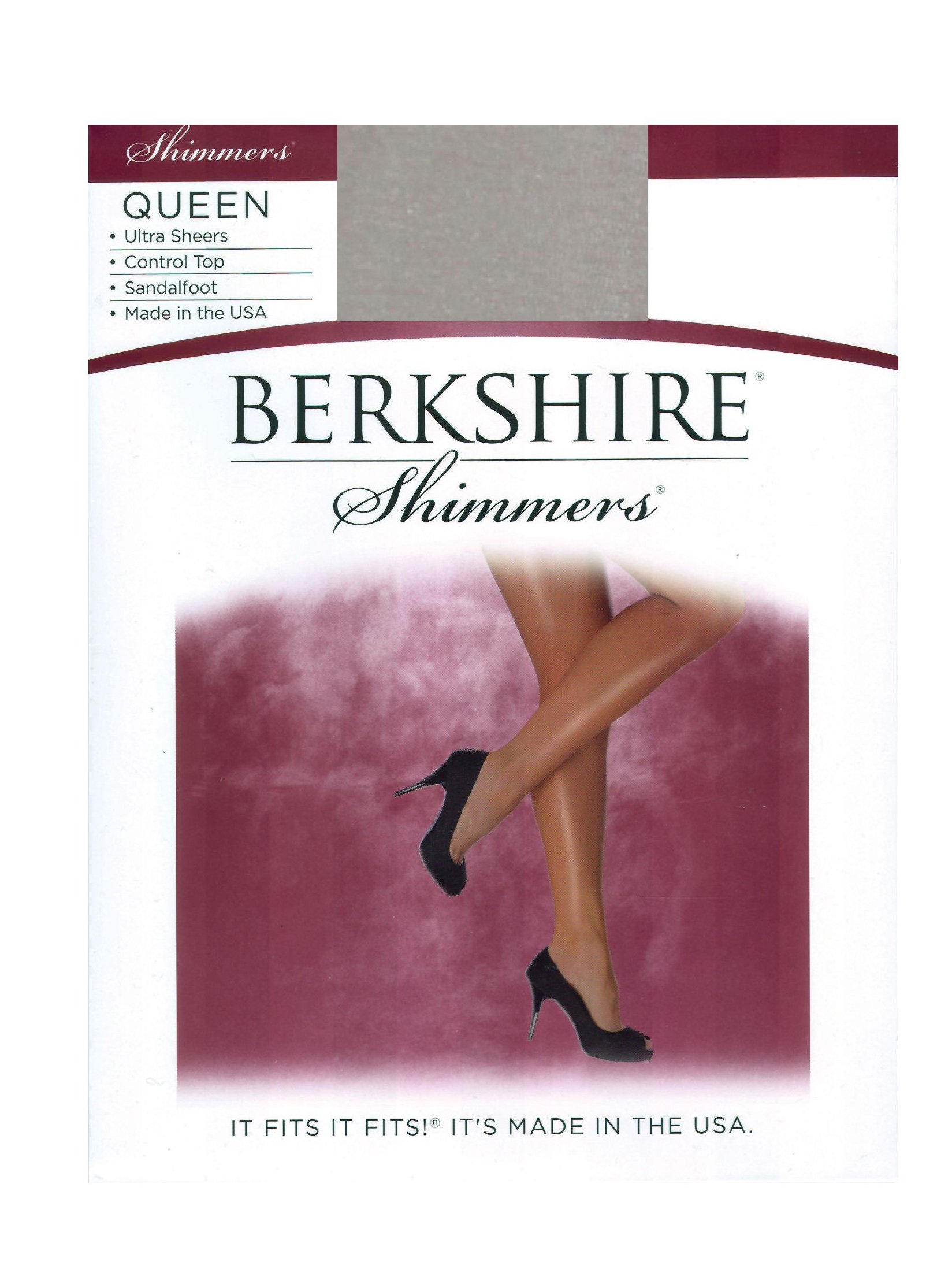 Berkshire Women's Plus-Size Queen Ultra Sheer Control Top Pantyhose - Comfortable & Supportive Tights for Work, Formal Events & Everyday Wear