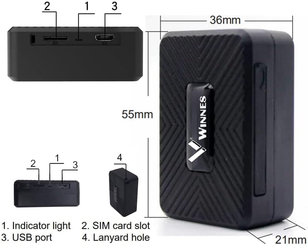 Real-Time Micro GPS Tracker with Strong Magnet - Portable Satellite Location Device with Geo-Fence Alarms & Free App | Perfect for Cars, Motorcycles, Kids, Pets & Asset Tracking