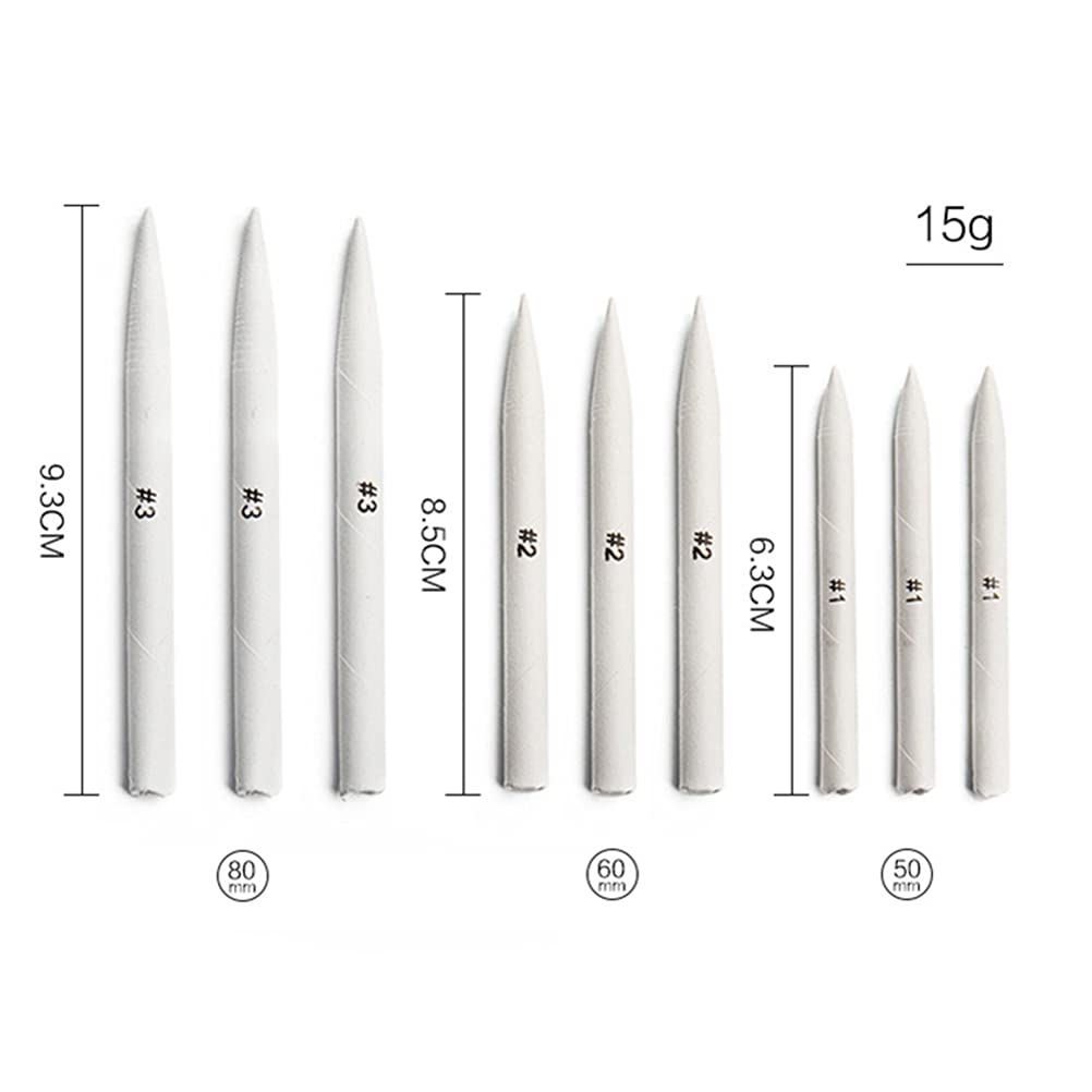 21-Piece PhantomSky Sketch Blender Tool Set - Blending Stumps, Tortillons, Sandpaper Pencil Sharpener & Extension Tool for Drawing & Sketching | Perfect for Artists, Students & Professional Sketching