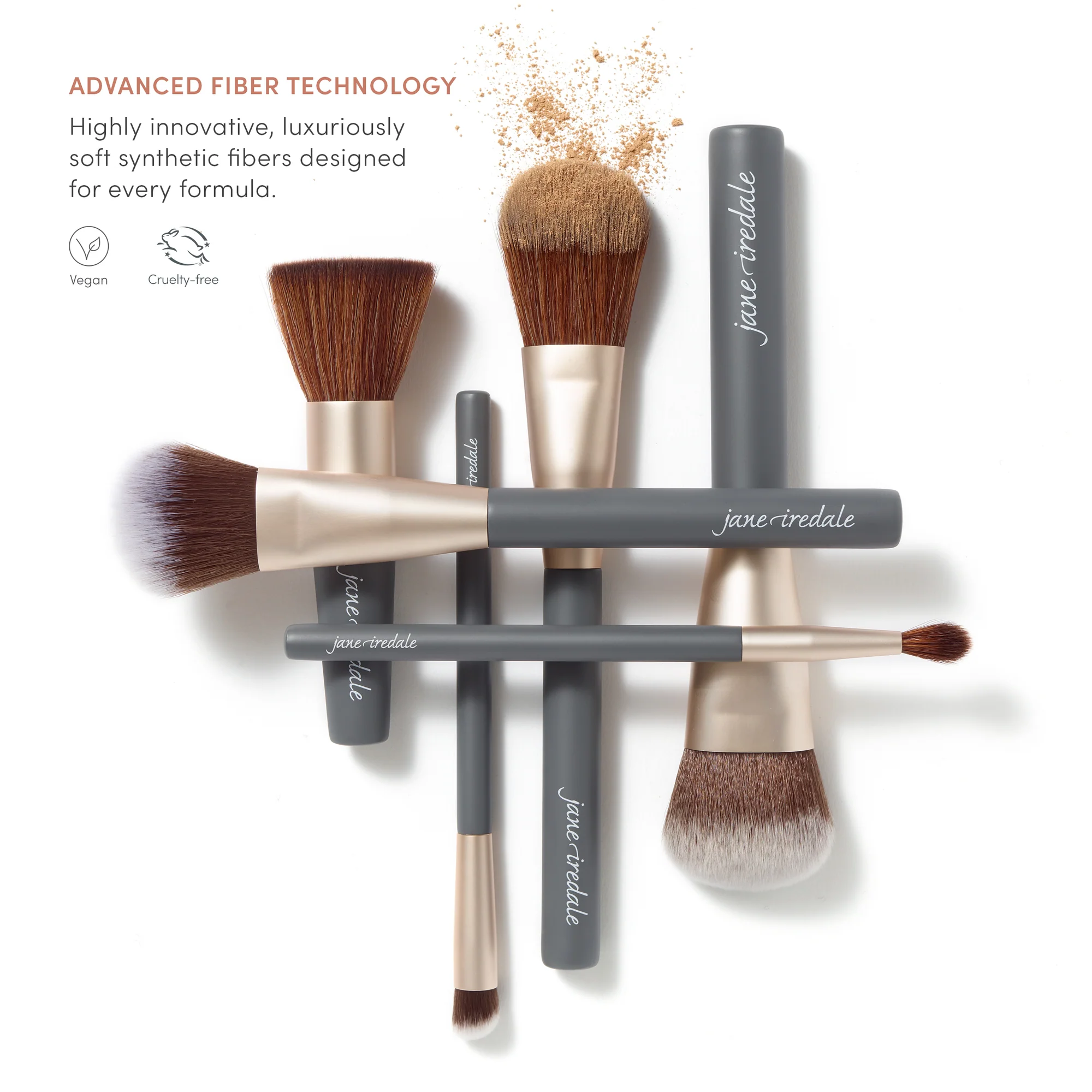 Jane Iredale The Handi Brush - Dual-Ended Kabuki & Concealer Brush for Flawless Makeup Application | Perfect for Travel & On-The-Go Touch Ups