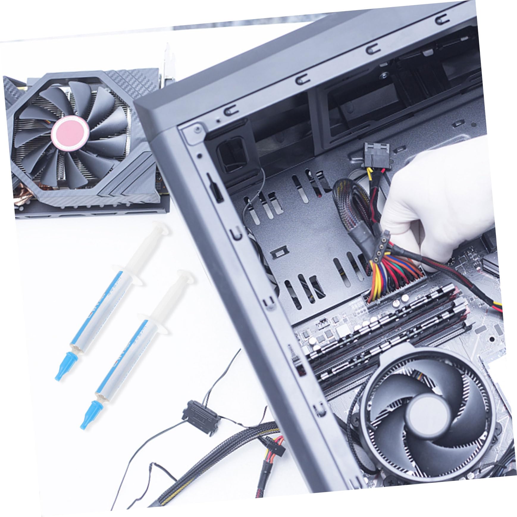 VILLFUL 2-Pack High-Performance Cooling Fan Grease - Premium Lubricant for Computer Fans, Air Coolers & Floor Fans - Extends Bearing Life - Ideal for PC Maintenance, Home Appliances & Office Electronics