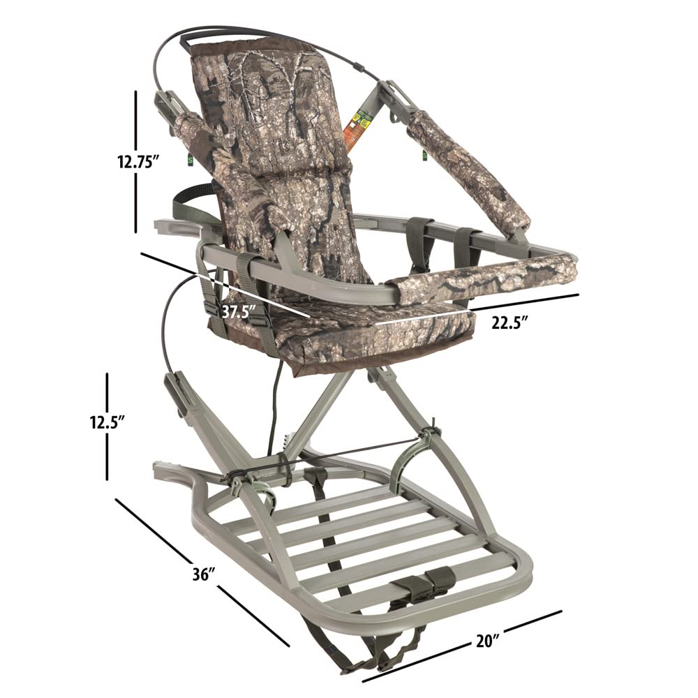 Summit Treestands Viper SD Climbing Treestand - Lightweight Hunting Stand with Comfortable Seat | Camouflage Pattern for Deer Hunting & Outdoor Adventures