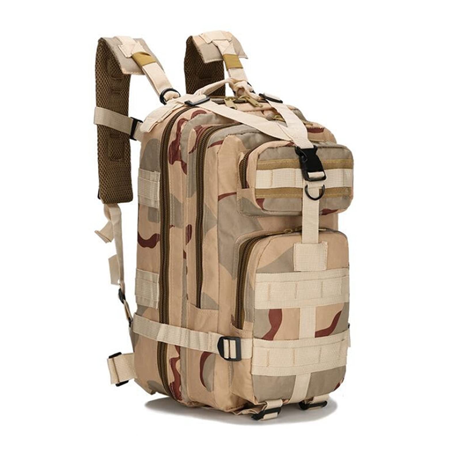PJRYC 25L Tactical Backpack for Outdoor Sports - Durable Camping Hiking Climbing Backpack for Men & Women (Dark Shadow Color) - Perfect for Travel, Trekking, and Daily Commute