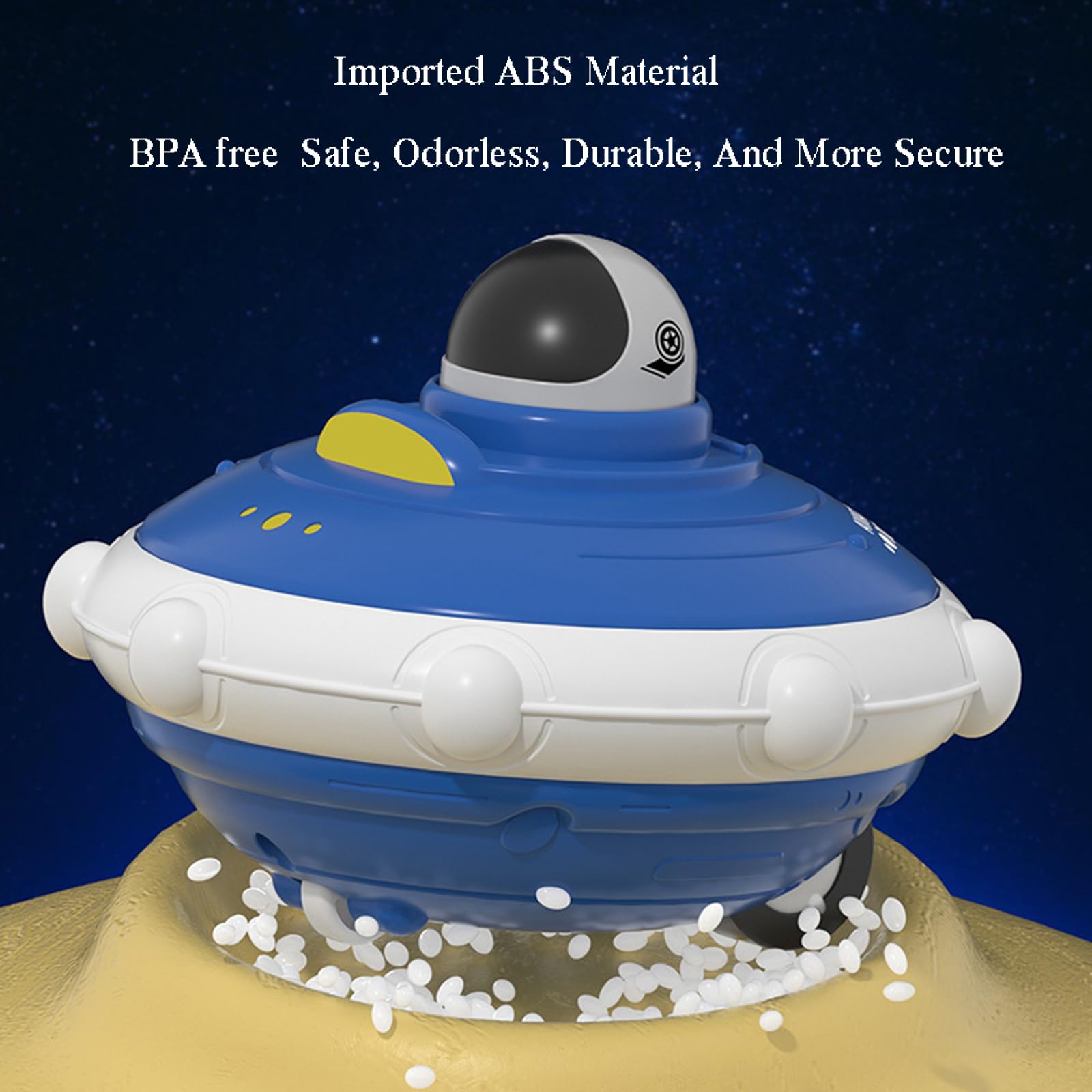 **4-Piece Space Rocket Toy Set for Toddlers 1-3 Years - Inertia & Friction Powered Spaceship with Astronauts - Early Learning STEM Toys for Boys & Girls - Perfect for Playtime, Birthday Gifts & Preschool Education**