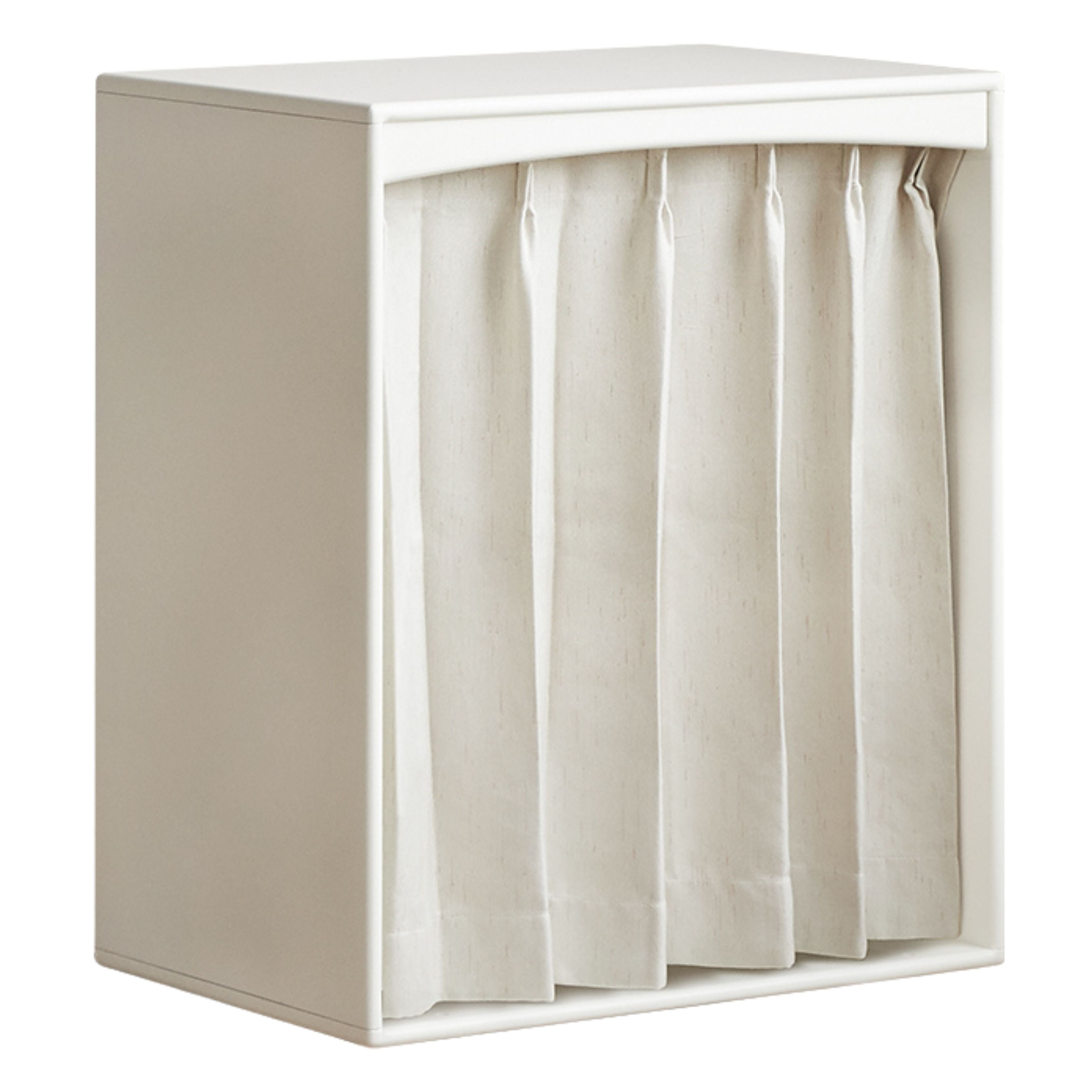 29.5x19.7x34.7 inch / 75x50x88 сm / White Color / Rubber wood children's curtain wardrobe without legs