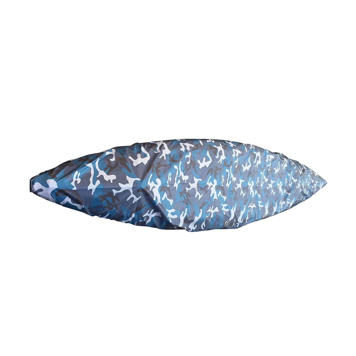 UNISTRENGH Heavy Duty Waterproof Kayak Cover - UV Protection & Dustproof Canoe Storage Cover for 6.8-8.2ft (2.1-2.5m) Boats - Blue Camo Design - Perfect for Outdoor Storage, Boat Protection & All-Weather Use