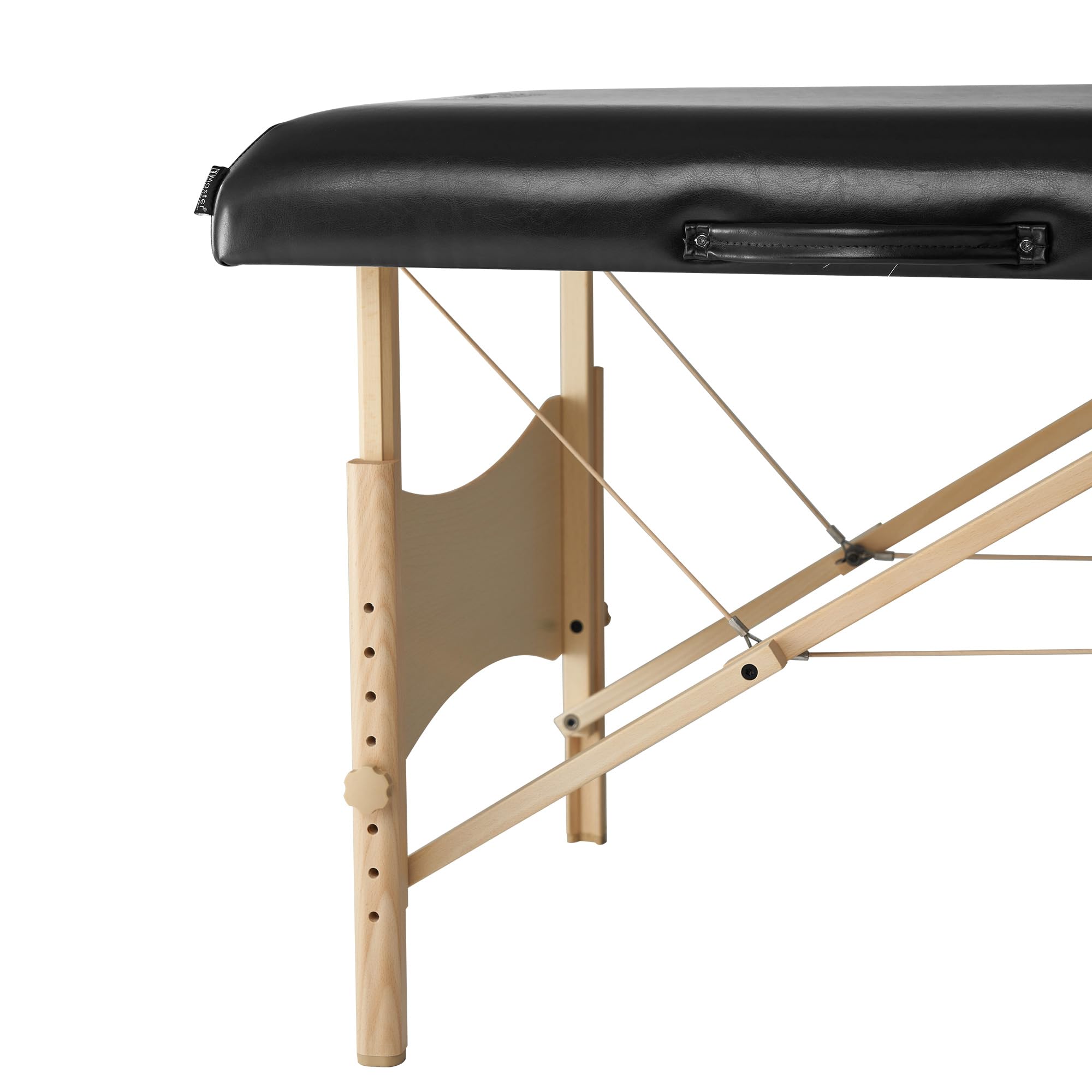 30 Inch Balboa Pro Portable Massage Table - Foldable Wooden Beauty Salon Bed for Massage, Lash Extensions & Tattoo - Black | Perfect for Spa, Home Use & Professional Therapists