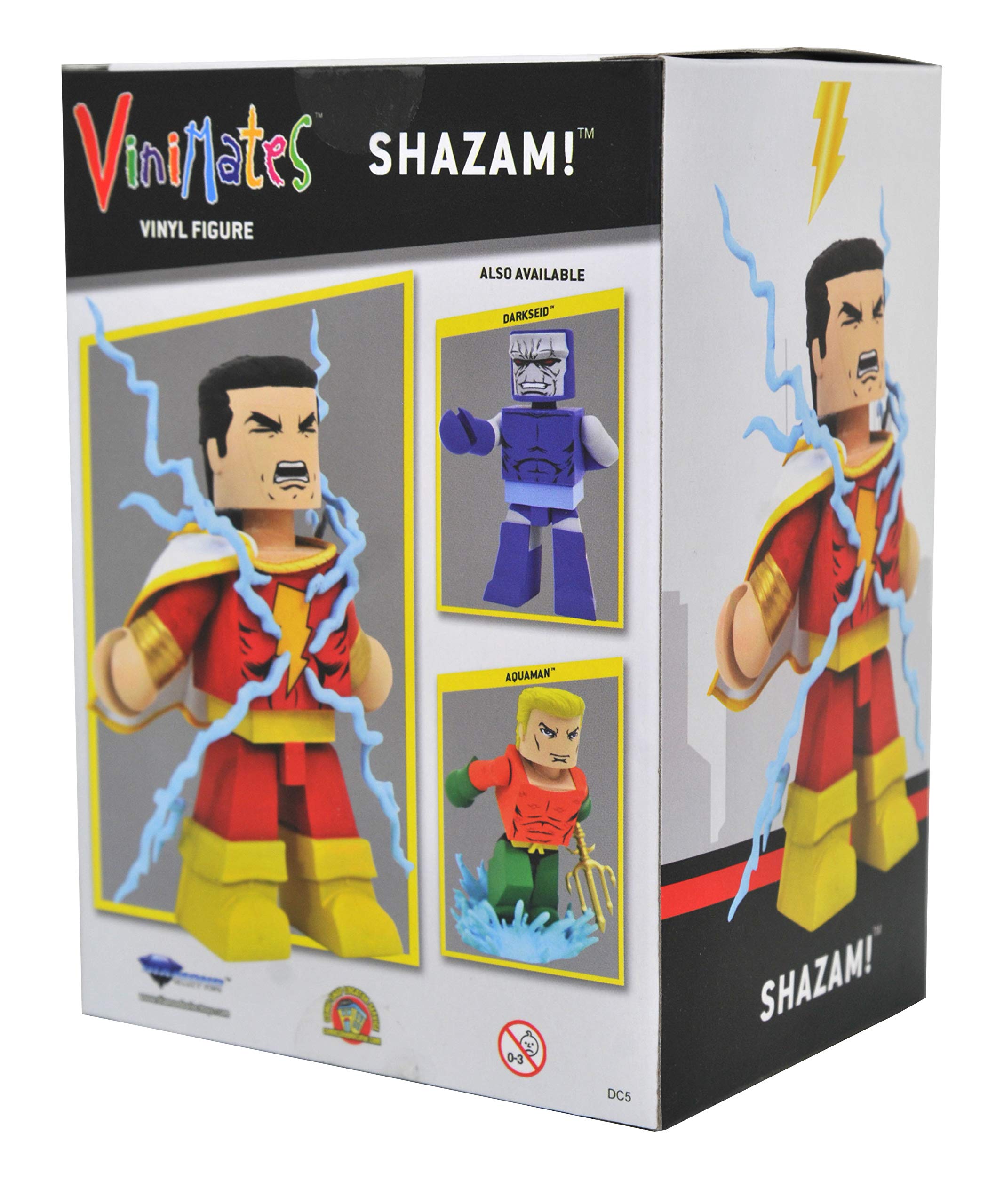 DC Comics Vinimates Shazam Vinyl Figure - Collectible Action Figure for Superhero Fans - Perfect for Display, Gifts, and Comic Book Collections