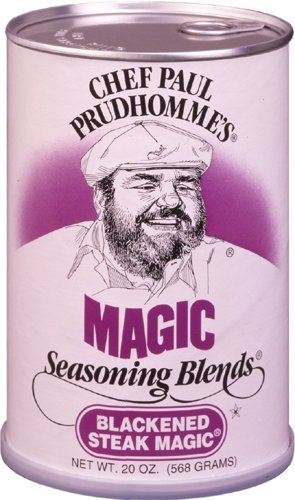 Chef Paul Prudhomme's Blackened Steak Magic Seasoning Blend - 20 oz Canister | Premium Steak Rub for Grilling, BBQ & Meat Marinades | Perfect for Ribeye, Sirloin & Home Cooking