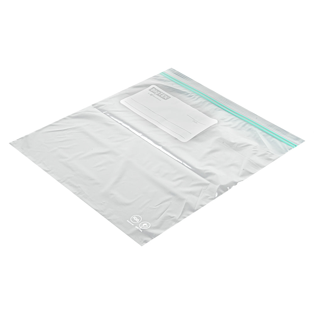 Bag Tek 1 Gallon Clear Plastic Zip Bags with Double Zipper, Write-On Label & BPA Free - 10 3/4 x 10 1/2 Inches (1000 Count Box) - Perfect for Food Storage, Crafts, and Organization