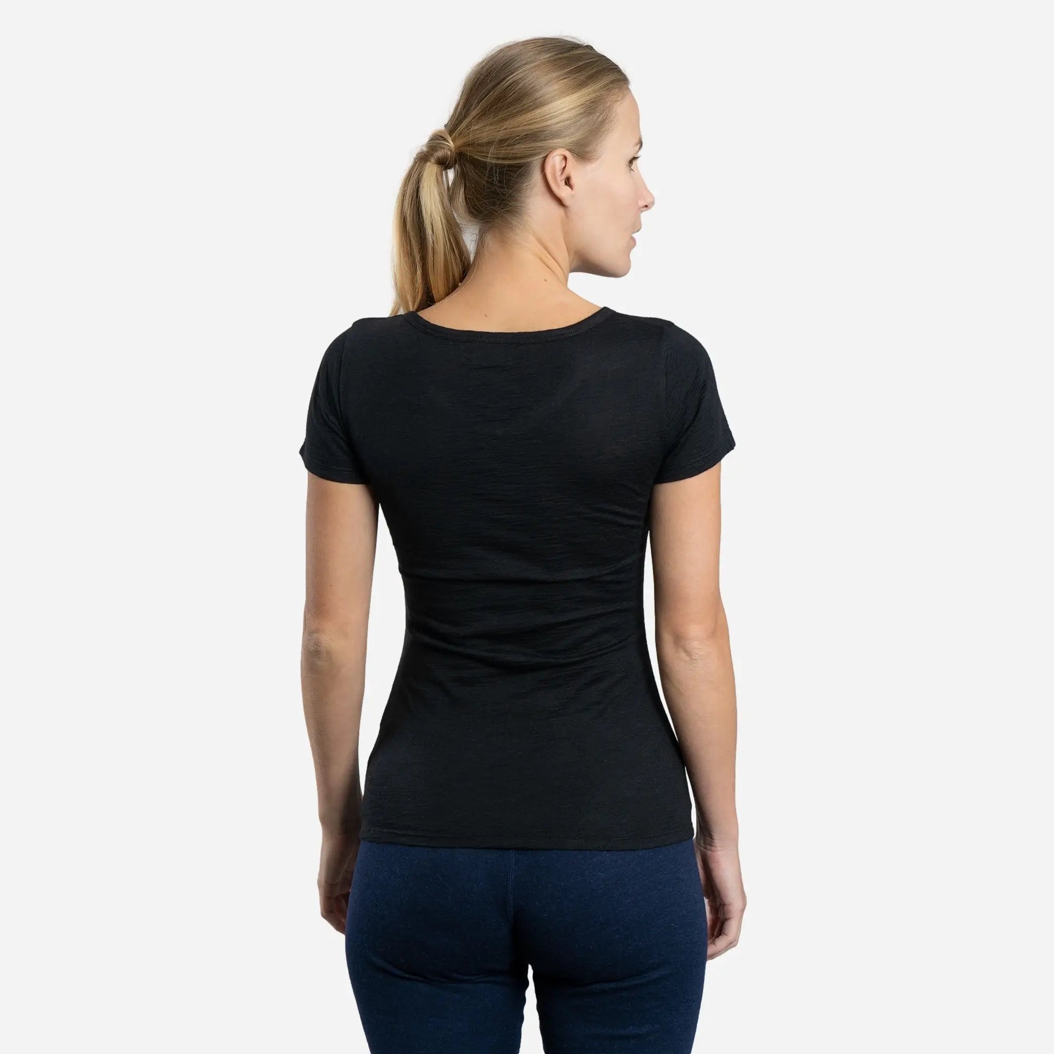Ultralight 160 Women's Alpaca Wool V-Neck T-Shirt - Soft & Breathable for Travel, Hiking & Everyday Wear