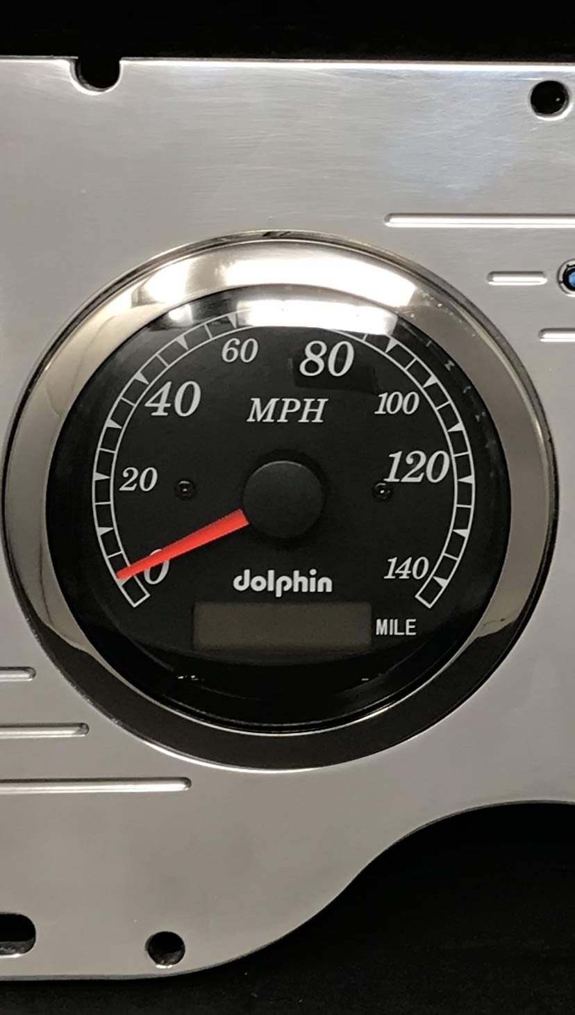 Dolphin Gauges 6-Piece GPS Dash Cluster Panel Set - Compatible with 1977 Chevy Nova - Black (Perfect for Classic Car Restoration & Custom Hot Rod Builds)