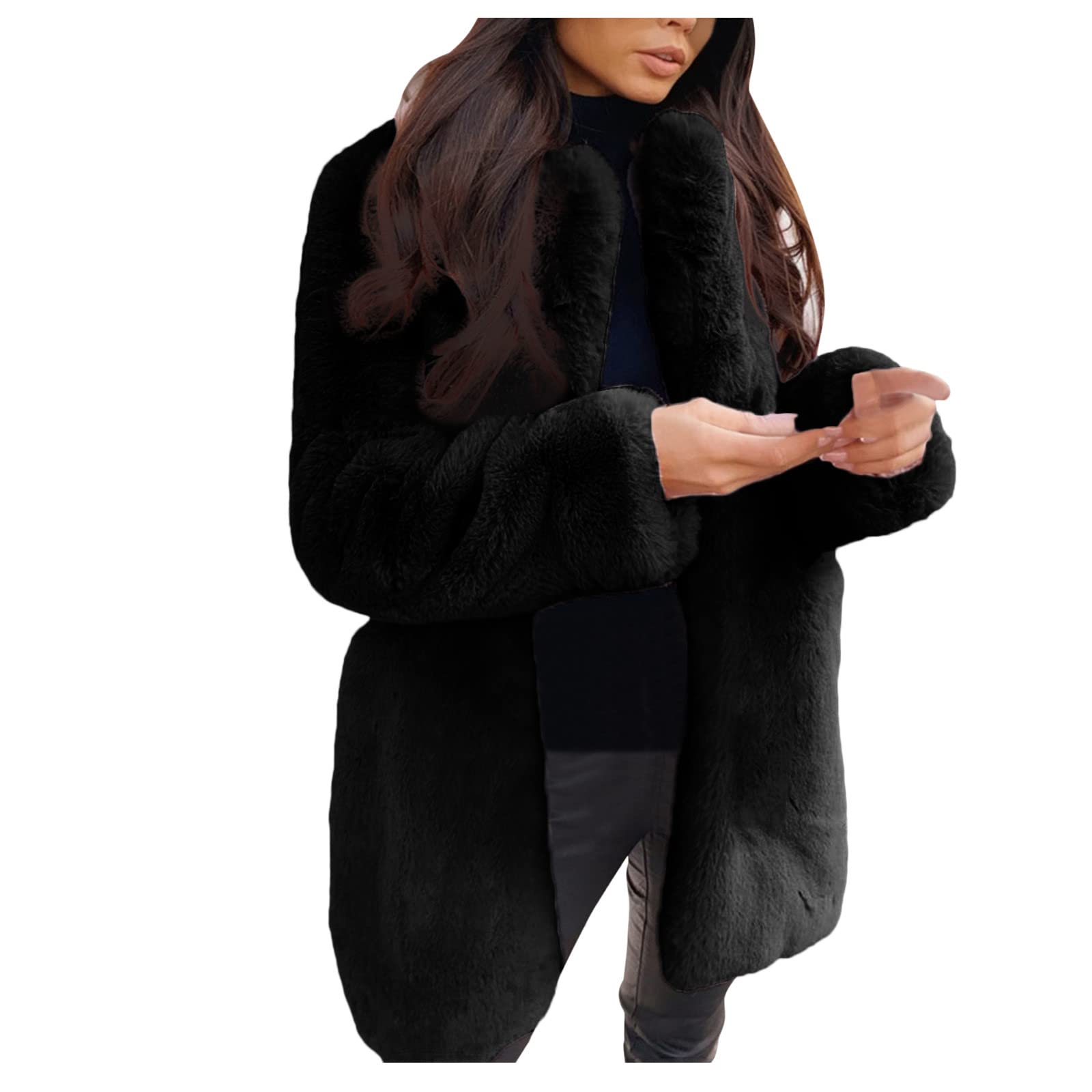 Women's Winter Cardigan Coat - Open Front Long Sleeve Knit Sweater with Pockets | Cozy Casual Outwear for Fall, Winter & Spring | Perfect for Office, Travel & Everyday Wear