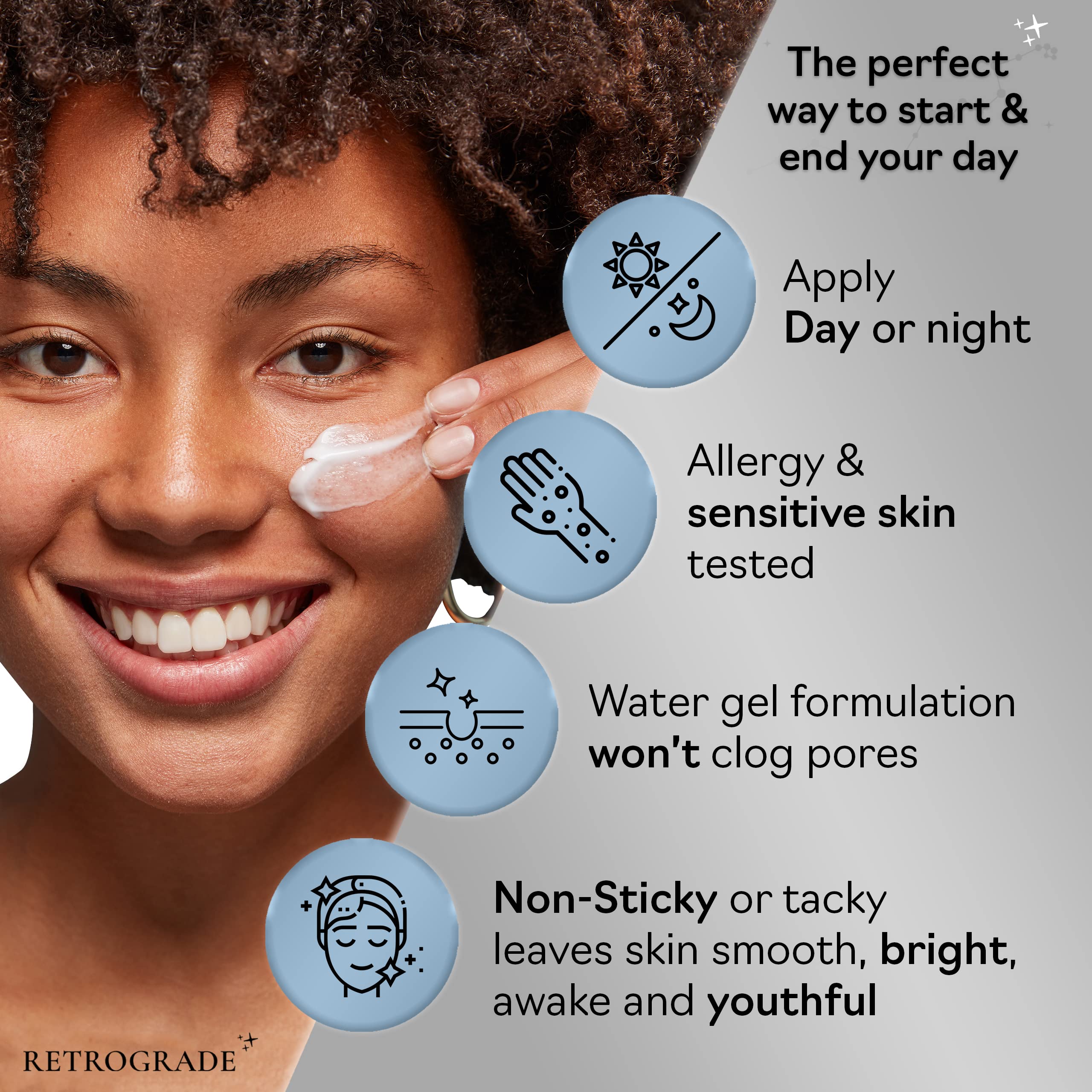Hydra Hyaluronic Acid Face Moisturizer - Ultra Hydrating Water Gel Cream for Dry Skin | Oil-Free, Non-Comedogenic Daily Moisturizer | Anti-Aging & Youthful Skin Care | Lightly Scented | Perfect for Day & Night Use