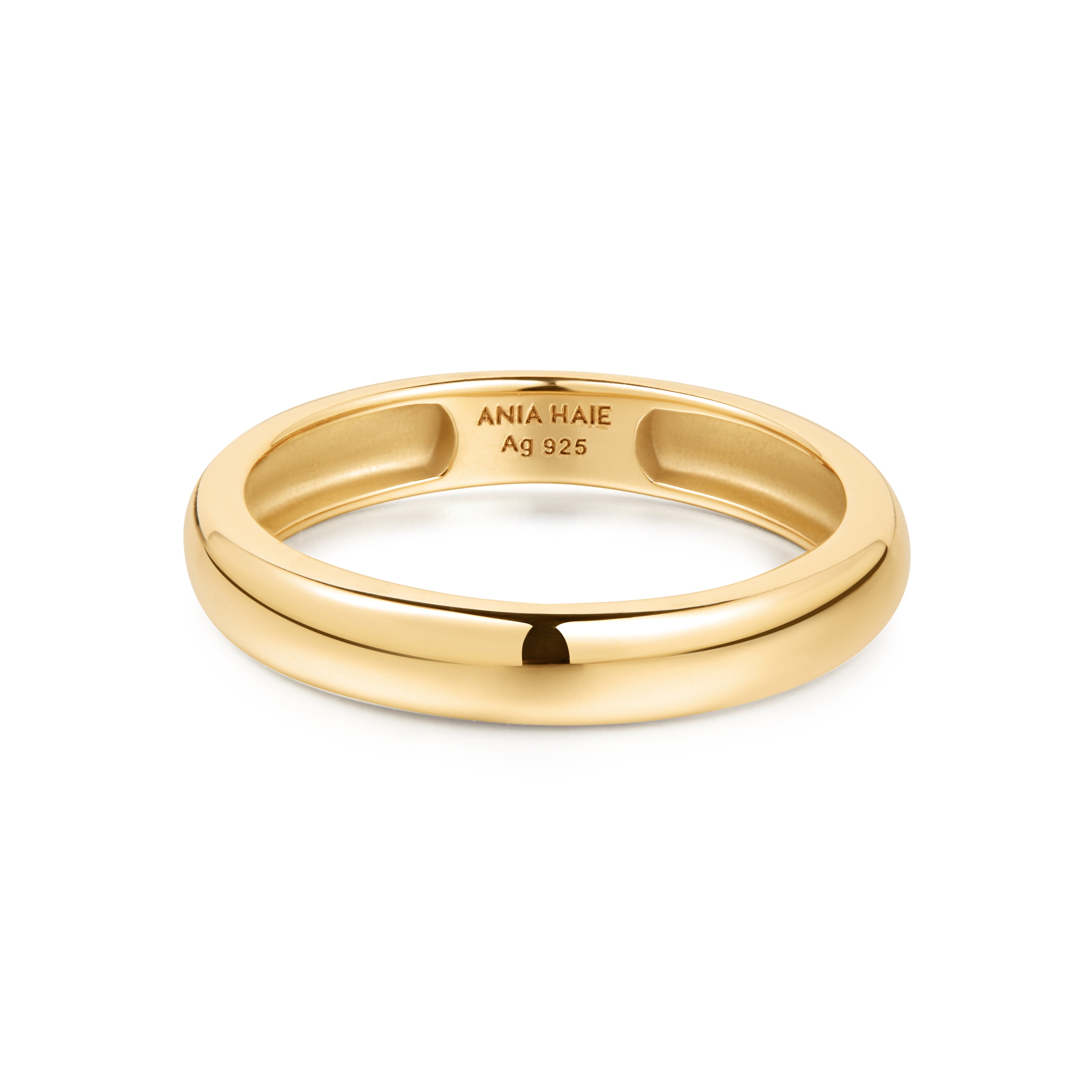 14K Gold Curve Dome Band Ring for Women - Elegant Stackable Wedding Band, Perfect for Bridal Jewelry, Anniversary Gifts & Everyday Wear