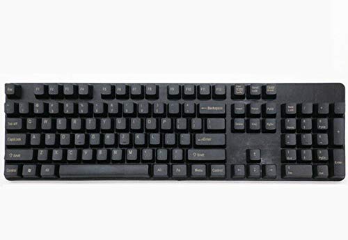 Thick PBT Keycaps for Cherry MX RGB - OEM Profile, Laser Doubleshot, Titanium Black - Gaming & Typing Upgrade