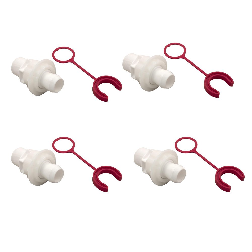 Polaris P133 Softube Quick Connect Booster Pool Pump Supply Fitting Replacement Part - 4 Pack - Compatible with Polaris Pool Cleaners - Perfect for Pool Maintenance & Repair