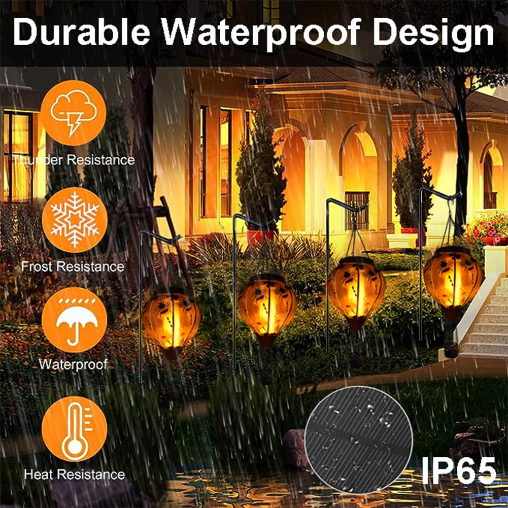 Flickering Flame Solar Lantern - 18