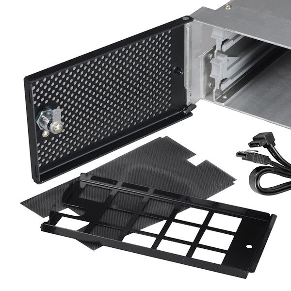 Lian Li EX H22B Hot Swappable Rack Mount HDD Enclosure Kit - EX H22 (Black) | for Server Storage, Data Backup & NAS Systems