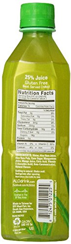 ALO Allure Aloe Vera Drink with Mangosteen & Mango Flavor, 16.9 fl oz Bottles (Pack of 24) - Hydrating & Refreshing Beverage for Summer, Gym, Office & Healthy Lifestyle