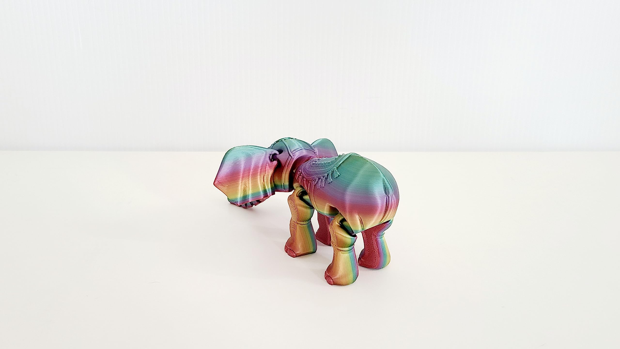 Flexible Articulated Fidget Toys for Stress Relief - Rainbow & Elephant Design - Perfect for ADHD, Anxiety, Office & Classroom Use