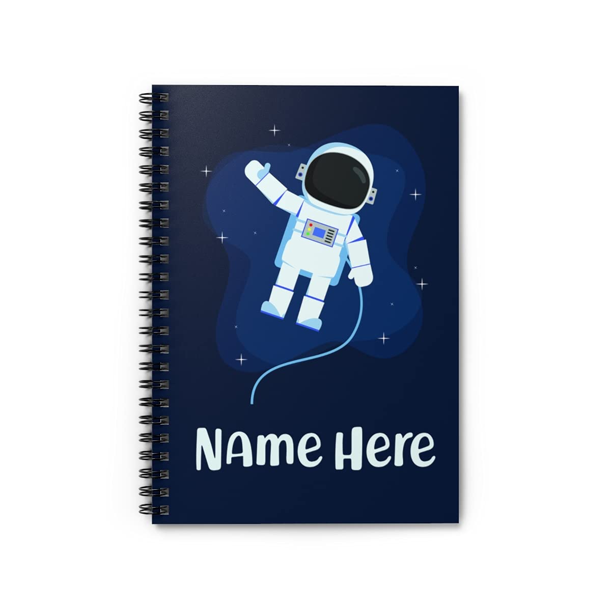 Custom Astronaut Space Explorer Spiral Notebook - Personalized Journal for Kids, Teens & Adults | School, Office & Creative Writing Gift Idea | Space-Themed Notebook for Students, Professionals & Sci-Fi Fans