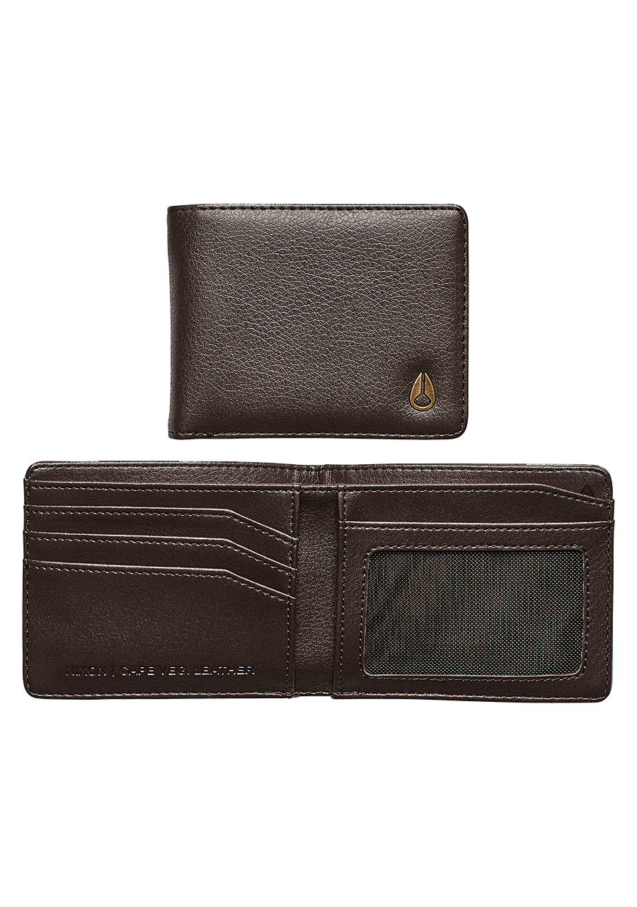 Vegan Leather Wallet for Men & Women - Slim RFID Blocking Bifold Wallet with Card Slots - Brown Genuine Faux Leather - Perfect for Travel, Business & Everyday Use