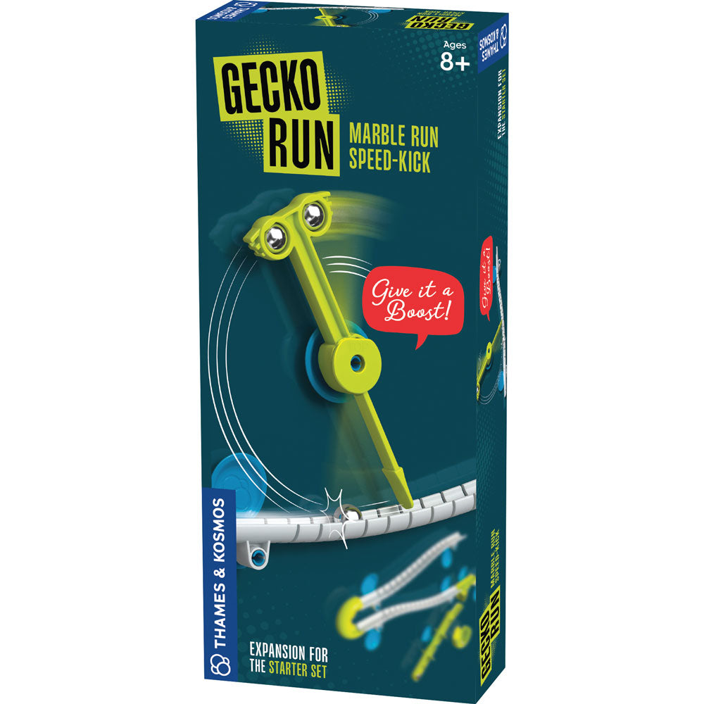 Gecko Run Marble Run Speed Kick Expansion Pack - Fun STEM Toy for Kids, Educational Building Blocks for Creative Play - Perfect for Birthday Gifts & Family Game Nights