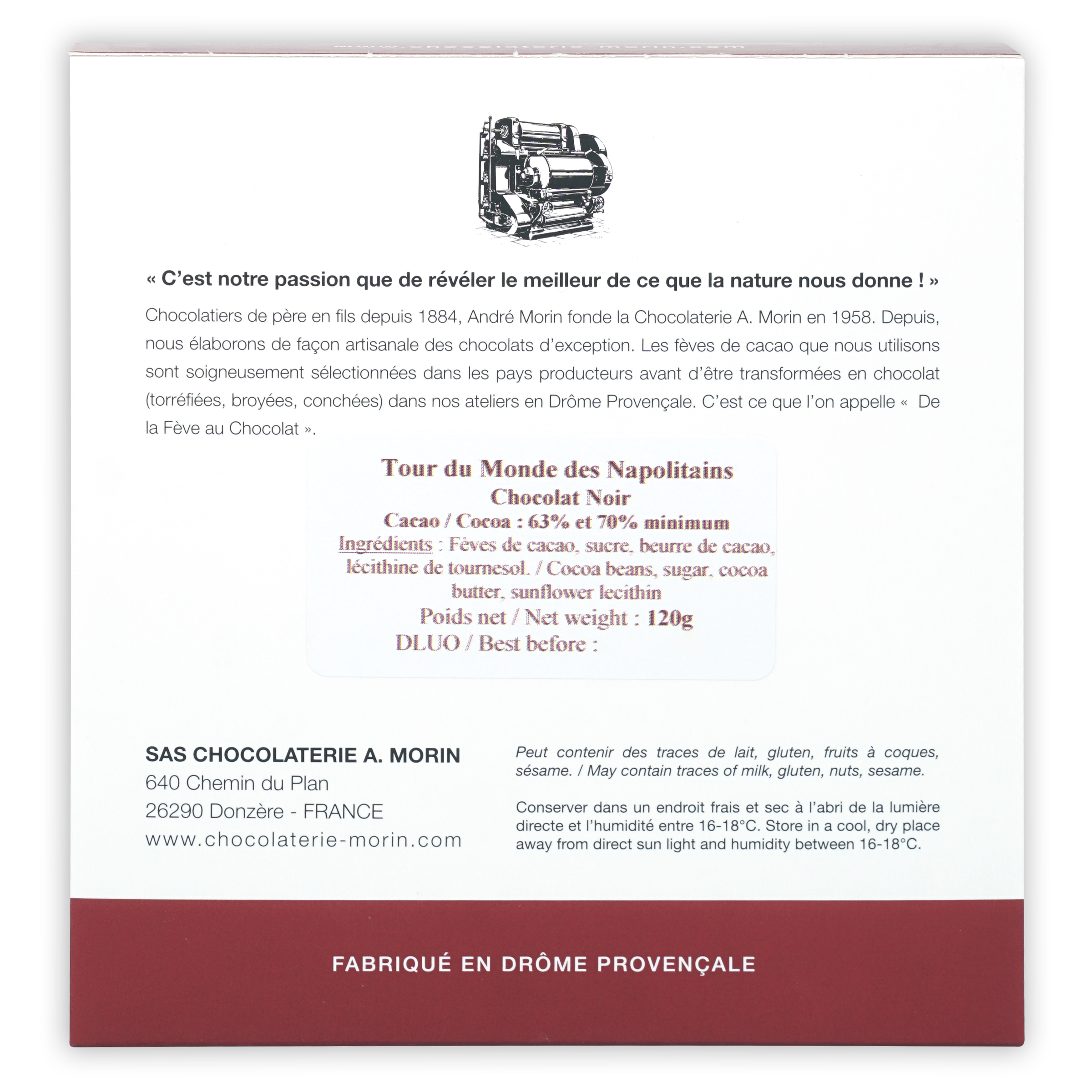 Premium A. Morin Dark Chocolate Tasting Box - 27 Piece Gourmet Assortment | Artisan French Chocolate Gift Set for Holidays, Parties & Special Occasions | Perfect for Wine Pairing & Chocolate Tasting Events