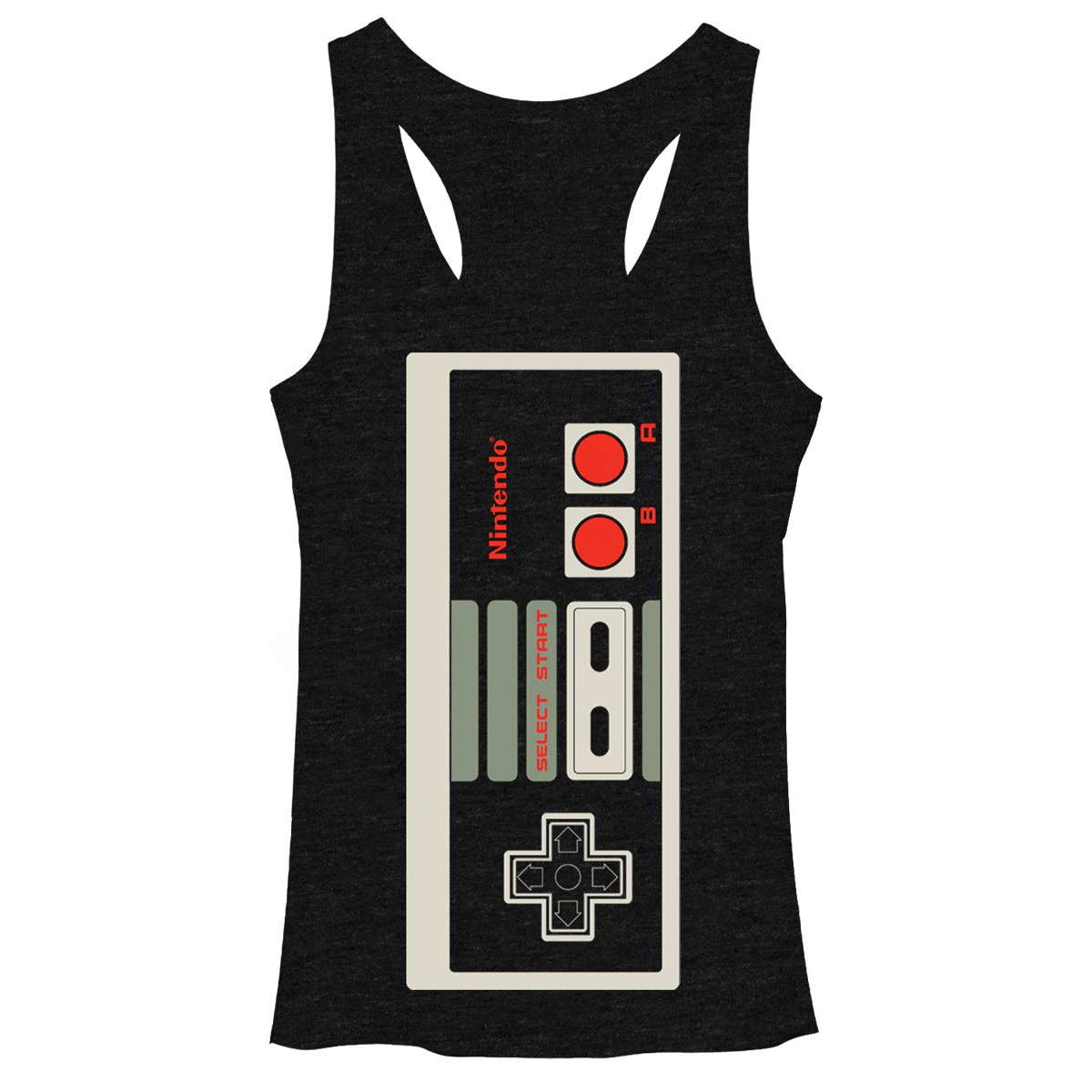 Nintendo Big Controller Women's Racerback Tank Top - Fifth Sun Gaming Graphic Tee for Casual Wear & Cosplay