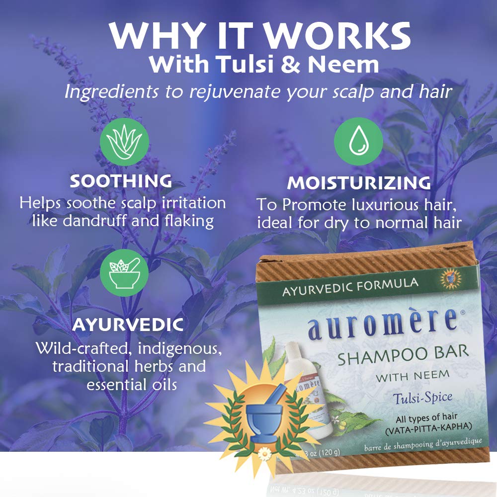 Auromere Neem & Aloe Vera Shampoo - 16 Fl Oz (Pack of 8) | Natural Hair Care for Dry Scalp & Dandruff Relief | Perfect for Daily Use & Ayurvedic Hair Treatment