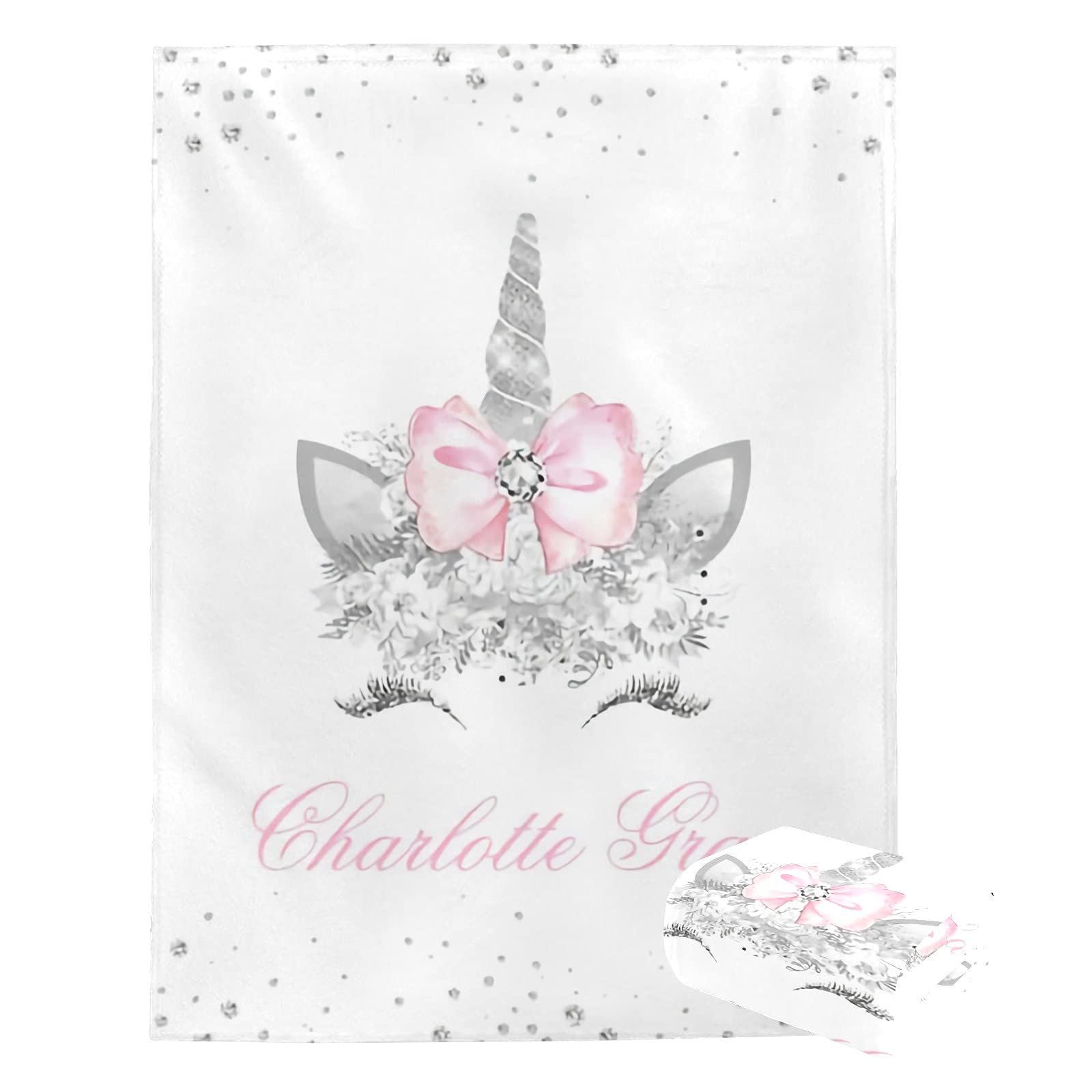 Personalized Baby Blanket with Name & Animals - Super Soft Custom Blanket for Newborn Boys & Girls - Perfect Baby Shower Gift, Nursery Decor & Cuddling Companion - Neutral Colors for Gender-Neutral Nursery Theme