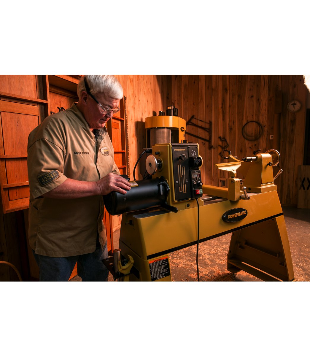 3520C Heavy-Duty Wood Lathe 2HP 1PH 220V for Woodturning, Furniture Making & DIY Projects