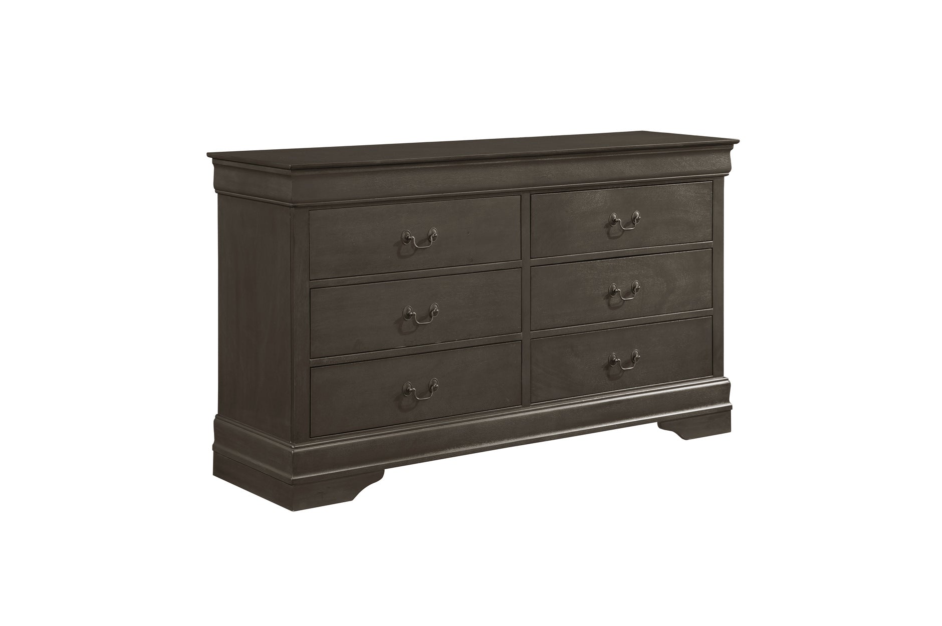 Coastal Grey Sleigh Bed Frame with Headboard & Footboard - Queen Size Bedroom Furniture Set for Master Bedroom & Guest Room - Modern Farmhouse Style Bed with Sturdy Wood Construction
