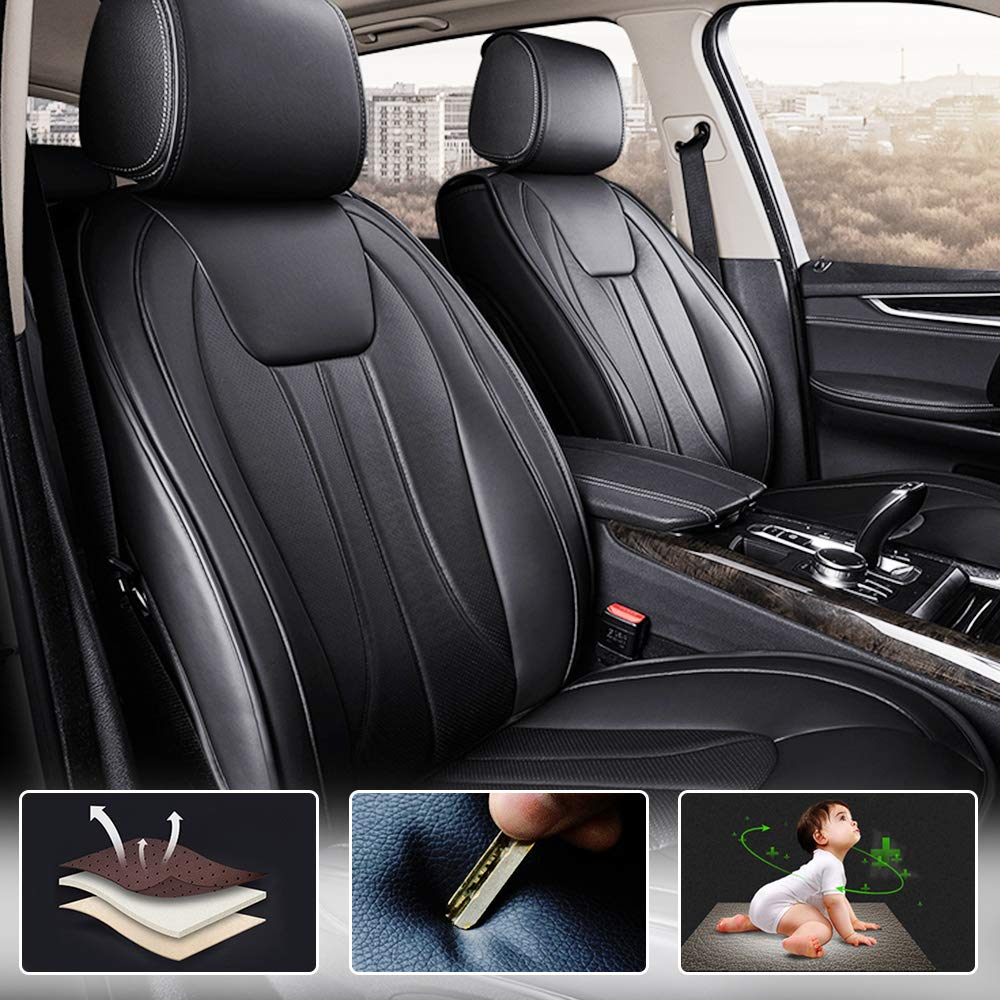 Custom Fit All-Weather Seat Covers for Mazda CX-3 - 5-Seat Full Protection Waterproof Car Seat Covers (Black Full Set) - Perfect for Road Trips, Daily Commutes & Outdoor Adventures