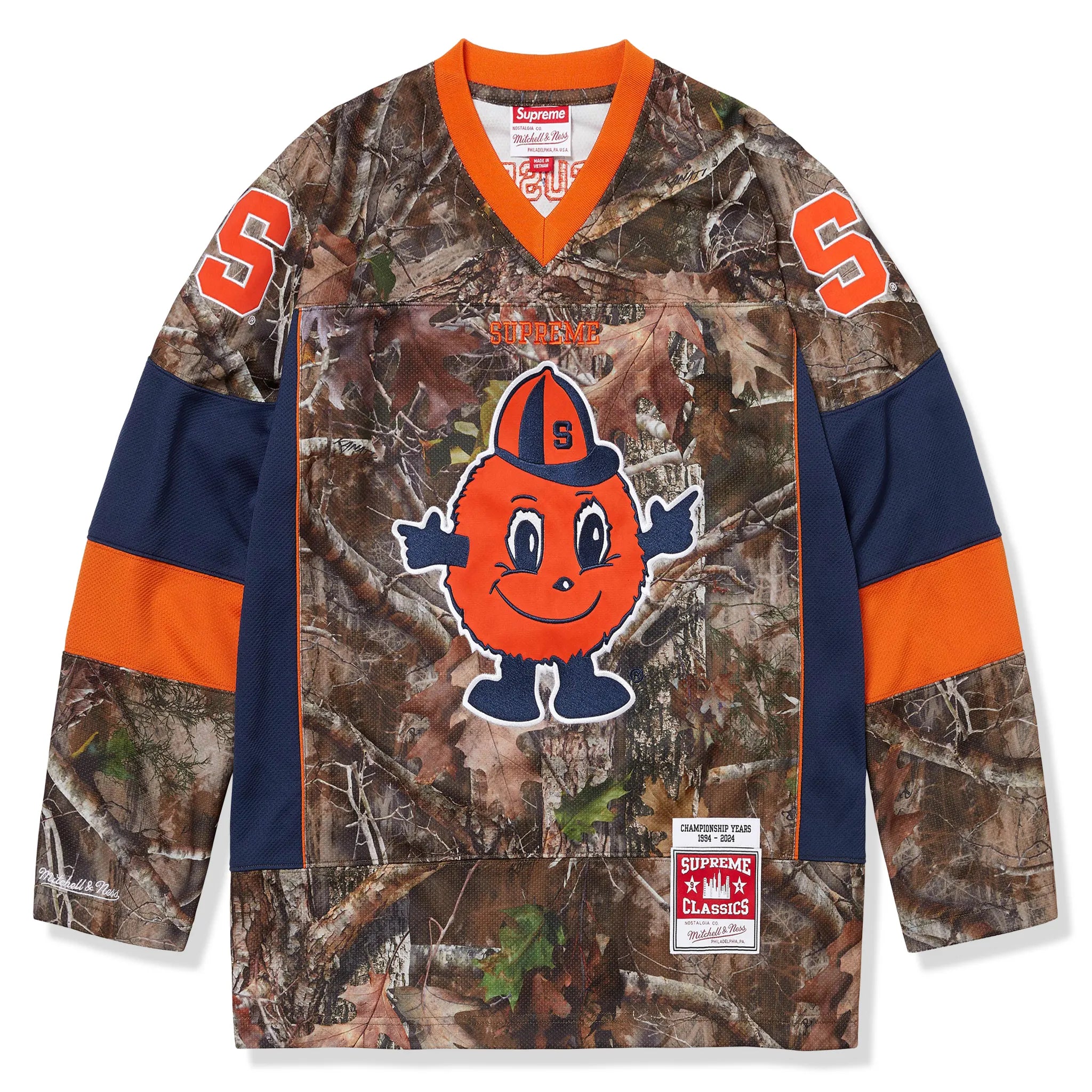 Supreme Mitchell & Ness NCAA TrueTimper Kanati Camo Hockey Jersey - Authentic College Sports Apparel for Men - Perfect for Game Day, Tailgating & Fan Gear Collection