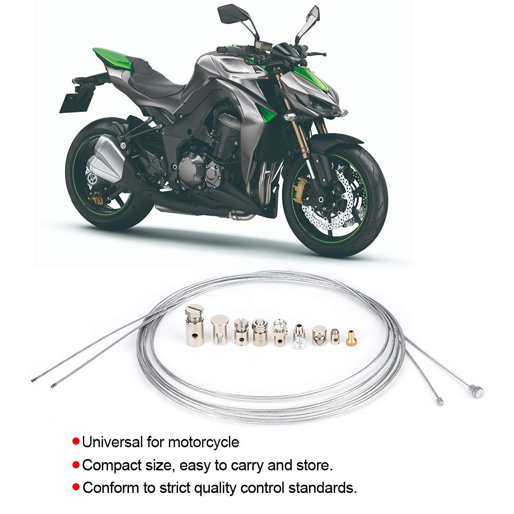 Acouto Universal Motorcycle Clutch & Throttle Cable Repair Kit with Nipples - Brake Cable Fix for Honda, Yamaha, Kawasaki - DIY Repair Solution for Smooth Riding & Off-Road Adventures