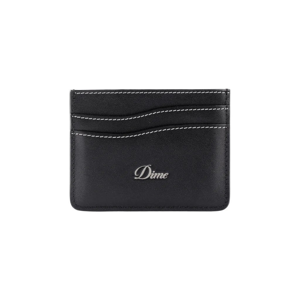 Dime Cursive Cardholder - Slim RFID Blocking Leather Wallet for Men & Women - Perfect for Travel, Business & Everyday Use